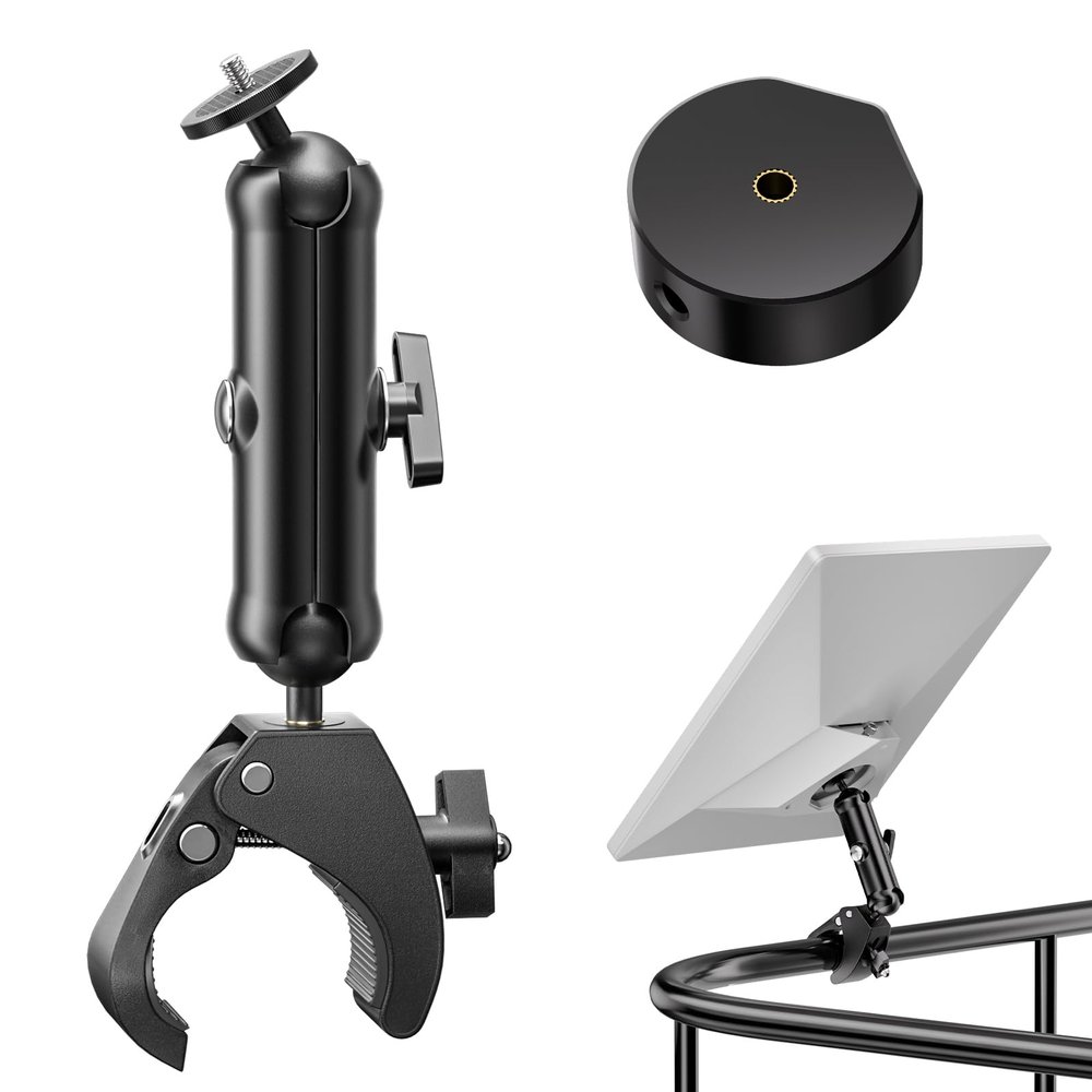 UBeesize Starlink Mini Mount 2025, Adjustable Roof Rack RV Pole Mount Kits for Starlink, Clamp Bracket Mounting Accessories for Mini Satellite Star Link, Compatible with Original Pipe Adapter