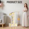 18 Light up Numbers 3 Feet Tall, 18 Marquee Numbers for Party, 18th Birthday Decorations, Big 18 Sign with Light for Anniversary, Birthday Backdrop Decor view 2