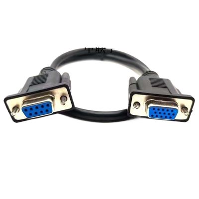CFYGULKK DB9 to DB15 Three Row VGA RS232 Male to Female Pin Hole 15 Pin 9-pin Serial Port Plug-in Data Cable(1.5m,DB9 F-DB15 F)