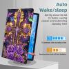ETLKJVBL for Samsung Galaxy Tab S10 FE/ S9 FE Case, Auto Sleep/Wake, Cross with Purple Roses Multiple Angles Viewing Folio Stand Case for Samsung Galaxy Tab S9 11 Inch 2023 view 4