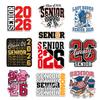 10 Pcs Class of 2026 Senior Stickers Pack Vinyl Waterproof Graduation Stickers, Decals for Laptop, Water Bottle, Scrapbook, High School & College Seniors 2026 (Senior 5, 2 Inch) view 1