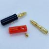 2/5/10Pair Black &Red Screw Type 4mm Banana Audio Speaker Wire Connector Gold-Plated 4mm Banana Male Cable Adapter(2Pair) view 3