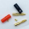 2/5/10Pair Black &Red Screw Type 4mm Banana Audio Speaker Wire Connector Gold-Plated 4mm Banana Male Cable Adapter(2Pair) view 4