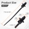 ZHMEINA 100PCS Push Mount Zip Ties, Heavy Duty Black Nylon Push Mount Cable Zip Tie, 2 in 1 Self-Locking UV Resistant Wire Ties for Indoor Wire Bundling, Construction, Automotive (6.7" x 0.2") view 2