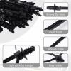 ZHMEINA 100PCS Push Mount Zip Ties, Heavy Duty Black Nylon Push Mount Cable Zip Tie, 2 in 1 Self-Locking UV Resistant Wire Ties for Indoor Wire Bundling, Construction, Automotive (6.7" x 0.2") view 3