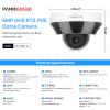 6MP Mini PTZ Dome PoE IP Camera Outdoor with 3X Optical Zoom, 2.8-8mm Motorized Varifocal Lens, Built-in Mic, Human/Vehicle Detection,PTZ IP Camera Compatible with Uniview, Blue Iris, NDAA Compliant view 2