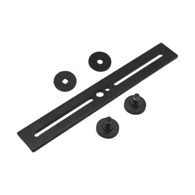 BaotyJie Flash Bracket Accessory Aluminum Alloy Compatible Black Double Head 1/4" Screw Hole and Hot Shoe Mount Camera Mount