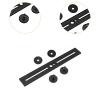 BaotyJie Flash Bracket Accessory Aluminum Alloy Compatible Black Double Head 1/4" Screw Hole and Hot Shoe Mount Camera Mount view 4