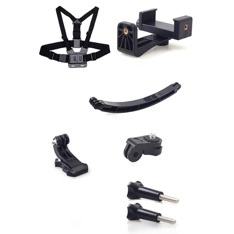 Chest Phone Holder with First Person Perspective for Outdoor Live Streaming, Fishing, and Sports Cameras GoPro (F)