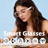 AI Smart Glasses, Anti Blue Light Bluetooth Translation Glasses with 164 Hands-Free Calls & Audio Multifunctional Smart Sunglasses for Men Women Travel Trade Business (KL01-White-Color-Change-Lens) view 2