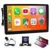 10" Car Stereo Radio with Wireless Carplay Android Auto Screen Car Stereo 10" HD Touch Screen Navigation Radio Vedio Player Bluetooth WiFi for Dodge-Nitro(2007-2011) view 1
