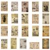 105 Retro Parchment Newspaper Stickers Laptop Hand Ledger Water Cup Mobile Phone Case Decoration DIY Stickers view 3