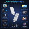 2026 Wireless HDMI Transmitter & Receiver Set  Supports 4K Decoding, 1080P OutputPlug-and-Play Portable 5G+2.4G Extender: Transmits Audio/Video from Laptops/Desktops/TV Boxes/Projectors to Displays view 2