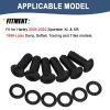 6 Pcs Derby Cover Screws Engine Caps Bolts Kit Stainless Steel for Harley 2004-2022 Sportster 883 XL XR 1999-Later Touring Road Glide Street Glide Road King Electra Glide Trike Dyna Softail (Black) view 3