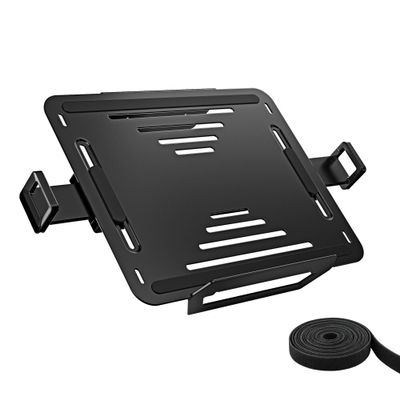 monTEK Adjustable Laptop Tray for Monitor Arm & Stand, Universal VESA Mount Laptop Holder 1218, Fits Thick Gaming Laptops, Heavy-Duty Steel up to 19.8lbs, VESA 75x75/100x100 Office/Studio/Gaming