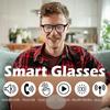 AI Smart Glasses, Anti Blue Light Bluetooth Translation Glasses with 164 Hands-Free Calls & Audio Multifunctional Smart Sunglasses for Men Women Travel Trade Business (KL01-Black-Color-Change-Lens) view 2