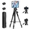 JOILCAN 67" Phone iPad Tripod, Professional Camera Tripod Stand for Tablet iPhone with 2-in-1 Holder & Carry Bag, Extendable Travel Tripod for Cellphone Camera Video Recording Live Stream Vlogging view 1