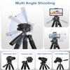 JOILCAN 67" Phone iPad Tripod, Professional Camera Tripod Stand for Tablet iPhone with 2-in-1 Holder & Carry Bag, Extendable Travel Tripod for Cellphone Camera Video Recording Live Stream Vlogging view 4