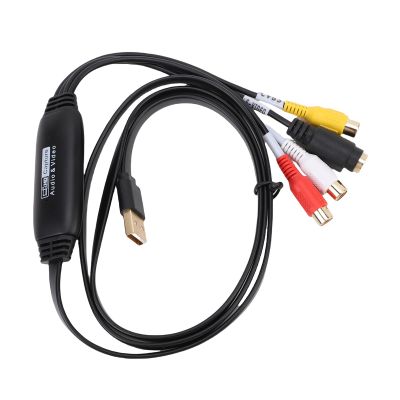 ASHATA CVBS S Video to USB Video Converter, 1080P NTSC PAL AV USB Video Capture Card Device, Support Sound, Capture, Recording, Playback, Plug and Play