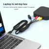 ASHATA CVBS S Video to USB Video Converter, 1080P NTSC PAL AV USB Video Capture Card Device, Support Sound, Capture, Recording, Playback, Plug and Play view 3