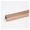 Cord Cover,Cord Covers for Wires on Floor, 1m Floor Cable Protector, Square Stainless Steel Wire Hider Cover,Self-Adhesive(B,50x25mm) view 1