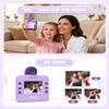 Kids Camera Instant Print, Digital Camera for Kids, 180 Rotating Selfie Lens with 32GB SD Card & 2 Rolls Printing Paper Kids Toy Birthday Gifts for Boys Girls Ages 3-12, Purple view 4