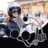 Helmet Microphone for Motorcycle - Noise Cancelling Microphone, High Definition Half Face | Waterproof Type C Plug Headset Communication System, view 3