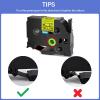 GREENCYCLE Extra Strength Label Tape TZe-S641 18mm 0.7" Laminated Yellow Compatible for Brother P-Touch TZeS641 TZ-S641 TZe TZ 3/4 inch Black on Yellow Label Tape for PTD400 PTD410 PTD600 view 4