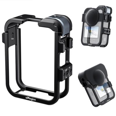 Ferbao Camera Cage for DJI Osmo 360,Metal Case Protective Frame Mount for DJI Osmo 360 (Black)
