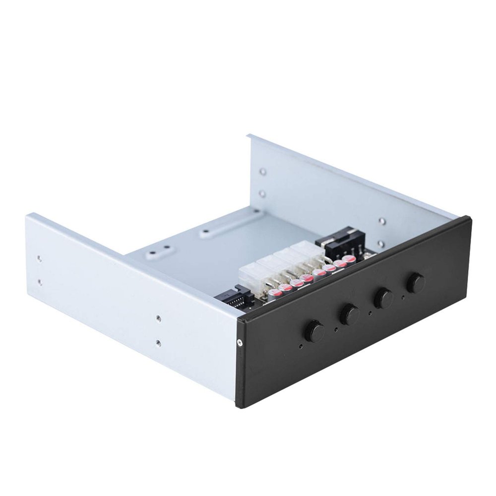 Dioche HDD Power Control Switch with Drive Switcher for Desktop PC - Hard Disk Power Controller with 4 SelfLocking Switches and 6 Outputs