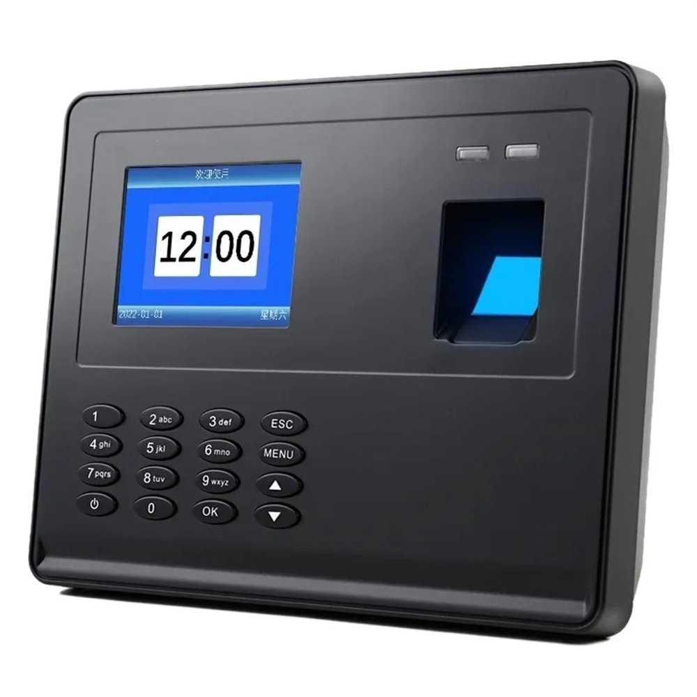Clocking in Machine, Fingerprint Attendance Biometric Machine System Employee Keypad Electric Time Clock Recorder Data Manage F02H