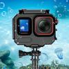 NovelGoal 80M Aluminum Waterproof Case for Ace Pro/Ace Pro 2, Camera Dive Cases with Magnetic Mount Adapter, Camera Diving Protective Housing Shell (Universal Dual-Slot Version/Only for Bare Camera) view 4