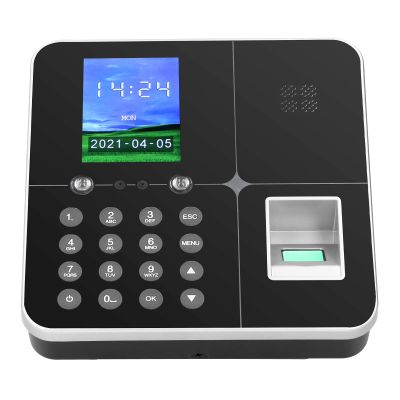 MHJKHG 2.8 '' TFT Color LCD Screen, Time Attendance, Fingerprint Time Recorder, Password, Free Software, U Disk Boot Clock, for Office, Factory, Hotel, School, Registr