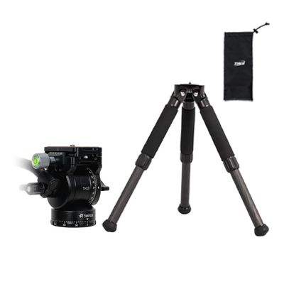 ZWO Seestar Tripod Head TH10 for Seestar Smart Telescope, Fluid Tripod Head for Equatorial Mode, 360 Pan & 90 Tilt, Compatible with DSLR, Mirrorless & Video Cameras (TH10+TC20)
