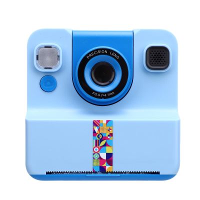 Zunate Instant Print Camera with 2.4 inch HD Screen, 24MP Photo,1080P Video, Portable Thermal Printer for Kids, Students,Creative Projects (Blue)