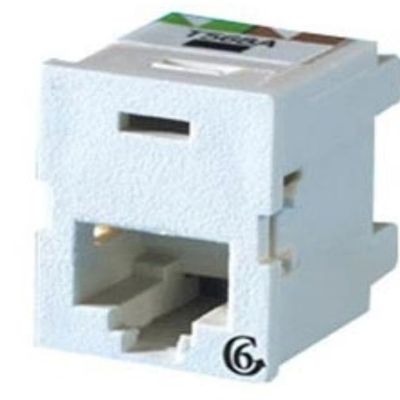 TJ600-88  Clarity 6 TracJack, T568A/B, 180, Cloud White