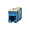 HDJ6-36  High-Density Jack, 8-Position, 1-Port, Cat6, Blue view 1
