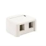 KSSMB2-88  2-Port Surface Mount Box, Unloaded, White