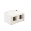 KSSMB2-88  2-Port Surface Mount Box, Unloaded, White view 1