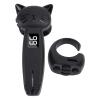 LAISANIM Cat Shaped Control Page Turner, 10m Remote Camera Video Record & Shutter Selfie, 1 to 99 Clicks Per Second Page Turner Clicker, Cute Design Ideal Gift. (Black) view 1