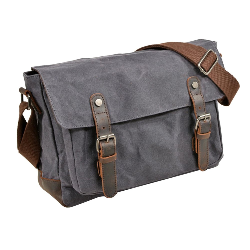 BaotyJie Camera Bag DSLR Camera Storage Case Canvas Fashion Zipper Closure Shockproof Lens and Accessories Organizer for Photographers, Dark Grey