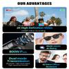 HAWAMI Smart Camera Glasses for Men & Women, Bluetooth Video Glasses with Open Ear Sound Mic & Speakers, Intelligent Touch,Magnetic Charging (Include Black Lens) view 4