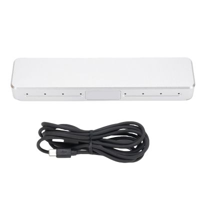 CHEOTIME Digital Human Interaction Microphone, Silver AEC AGC ANC 8 Array Omnidirectional Pickup Mic Supports 3.5mm Connector