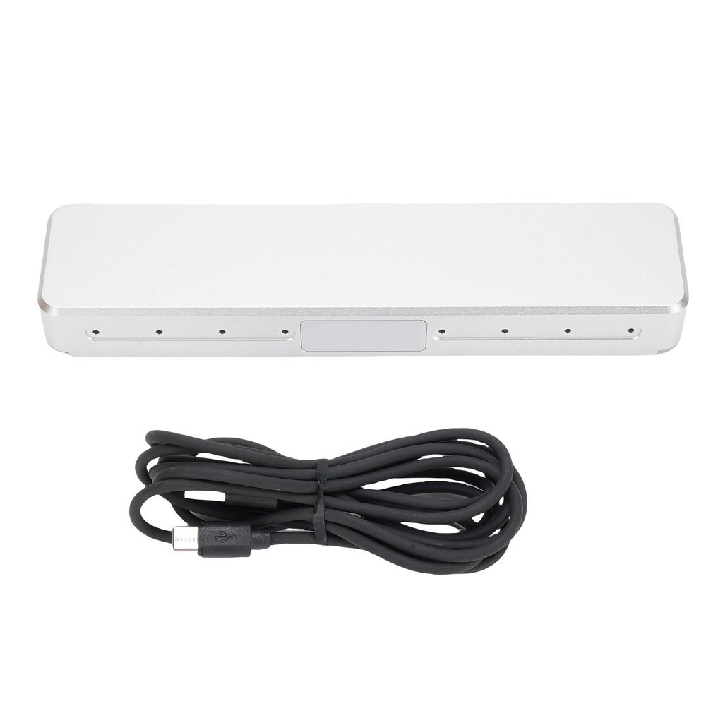 CHEOTIME Digital Human Interaction Microphone, Silver AEC AGC ANC 8 Array Omnidirectional Pickup Mic Supports 3.5mm Connector