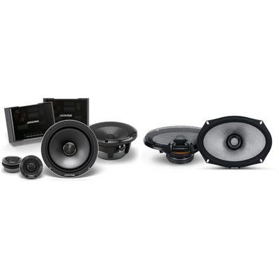 Alpine Status HDZ-65C 6.5" Component Set & R2-S69 6x9 Coaxial Bundle