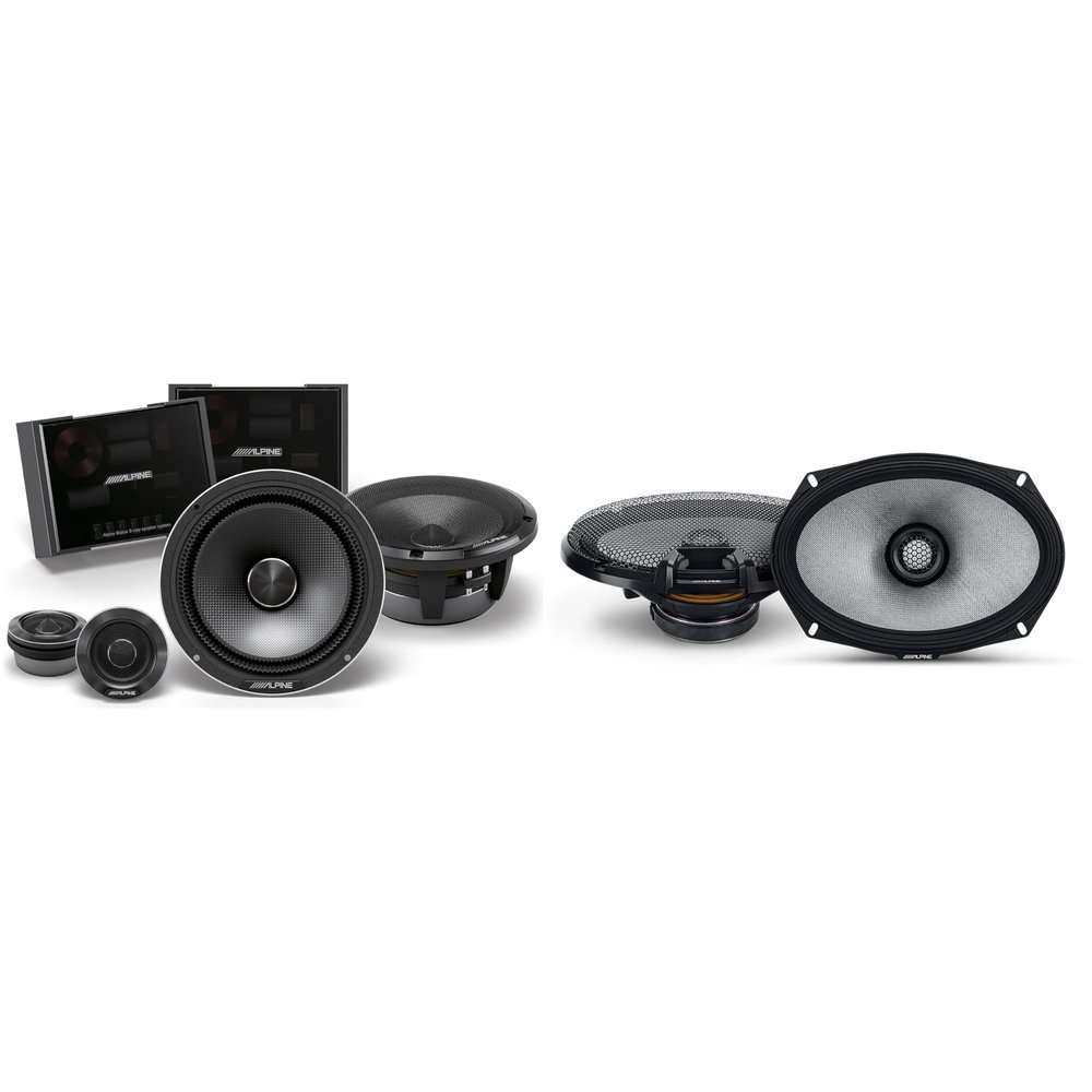 Alpine Status HDZ-65C 6.5" Component Set & R2-S69 6x9 Coaxial Bundle