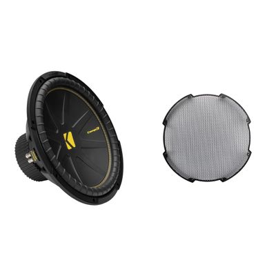 KICKER 50CWCD154 CompC 15", DVC, 4-ohm & 52GR15 Grill Bundle