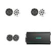 KICKER Marine (2 Pair) 6.5" Coaxial, 4" Coaxial & 48KMA6006 6-Ch Amp Boat Audio Upgrade Bundle view 1
