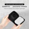 Jectse 360 Panoramic Camera Travel Protector Bag, Portable PU Leather Storage Bag with Wrist Strap, Rainproof Black view 2