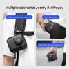 Jectse 360 Panoramic Camera Travel Protector Bag, Portable PU Leather Storage Bag with Wrist Strap, Rainproof Black view 3
